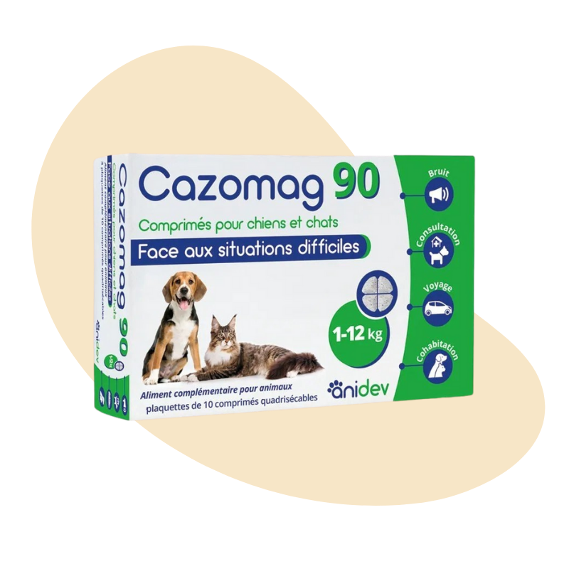 Cazomag pour chiens et chats - 90 mg - 30 comprimés